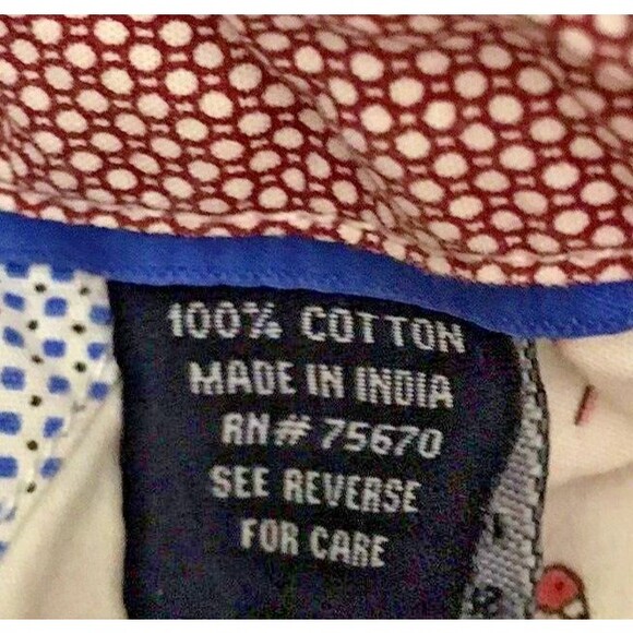 MB Michael Brandon Slim Fit Men's XL White Pink Flamingo Print Button Down Shirt - Picture 7 of 8